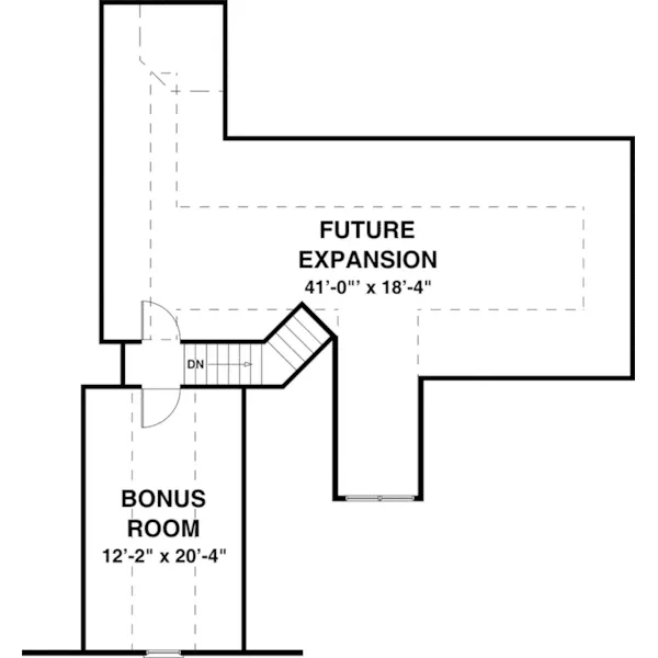 Bonus Room - Olde Forge Craftsman Home 013D-0228 - Shop House Plans and More