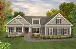 Southern House Plan Front of Home - Madison Lane One-Story Home 013D-0229 - Shop House Plans and More