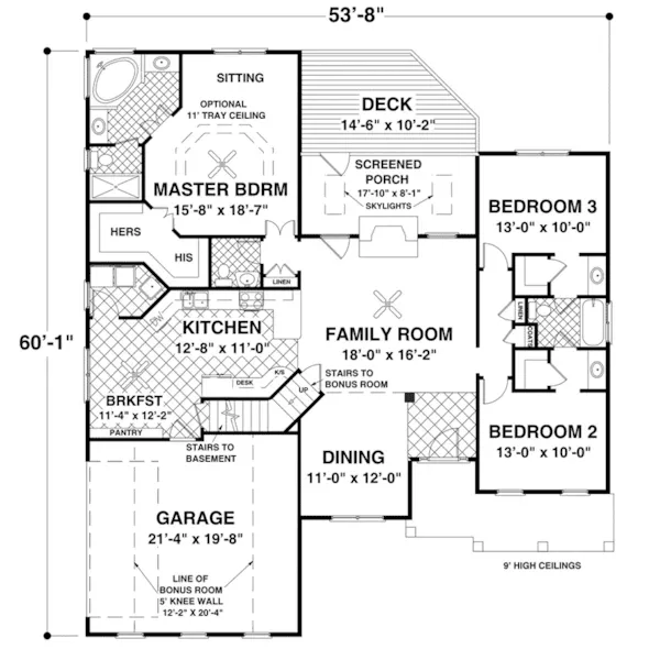 Vacation House Plan First Floor - Falls Church Arts And Crafts Home 013D-0230 - Search House Plans and More