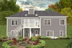 Waterfront House Plan Rear Photo 01 - Falls Church Arts And Crafts Home 013D-0230 - Search House Plans and More