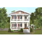 Shingle House Plan Front of Home - Cornhill Country Home 013D-0233 - Search House Plans and More