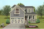Rustic House Plan Front of Home - Sandal Wood Arts And Craft Home 013D-0234 - Shop House Plans and More