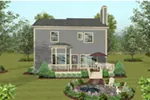 Rustic House Plan Rear Photo 01 - Sandal Wood Arts And Craft Home 013D-0234 - Shop House Plans and More