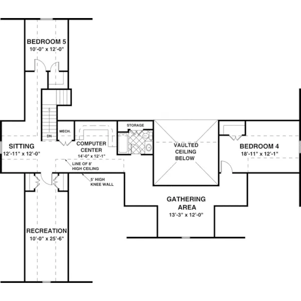 Country House Plan Bonus Room - Kempsville One-Story Home 013D-0235 - Search House Plans and More