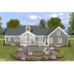 Country House Plan Rear Photo 01 - Kempsville One-Story Home 013D-0235 - Search House Plans and More