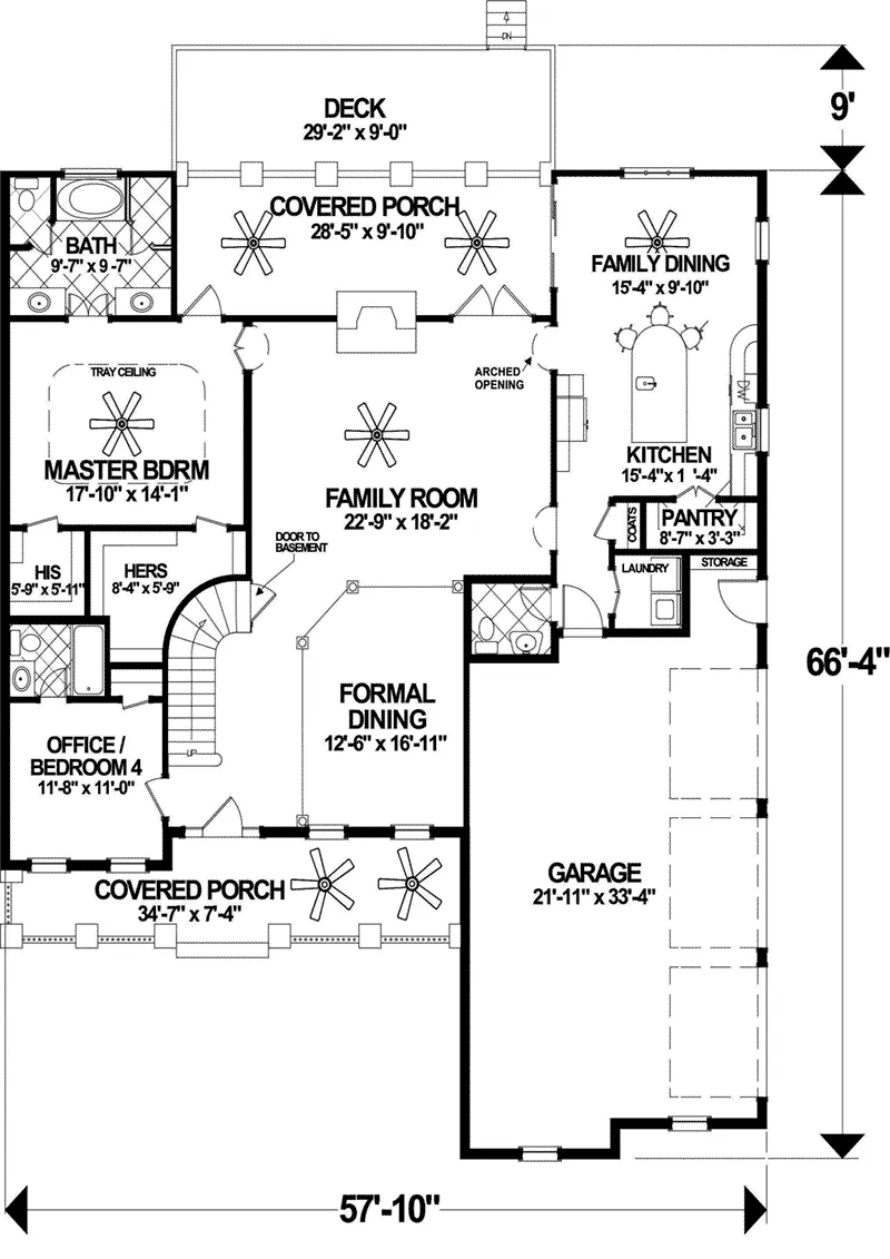 First Floor - Compass Pointe Traditional Home 013D-0240 - Search House Plans and More