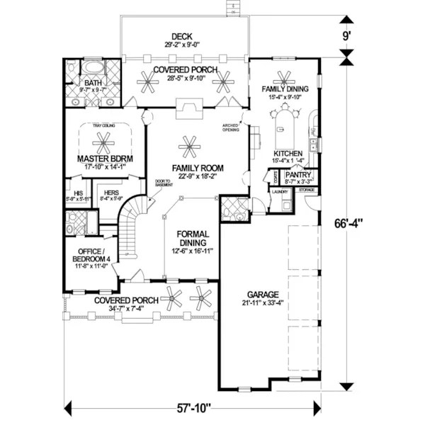 First Floor - Compass Pointe Traditional Home 013D-0240 - Search House Plans and More