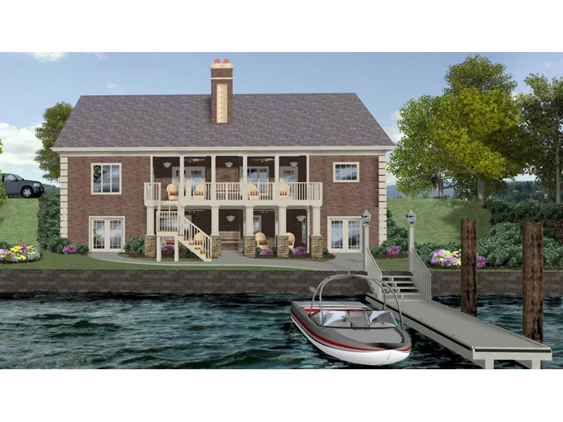 Rear Photo 01 - Compass Pointe Traditional Home 013D-0240 - Search House Plans and More