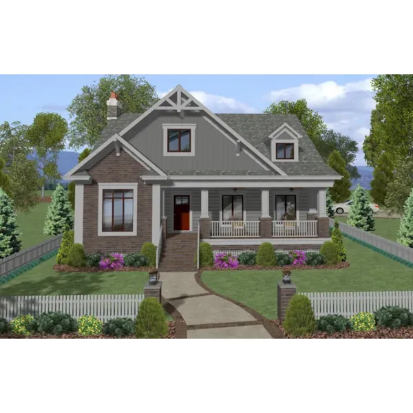 Front of Home - Cascade Mountain Cottage Home 013D-0241 - Search House Plans and More