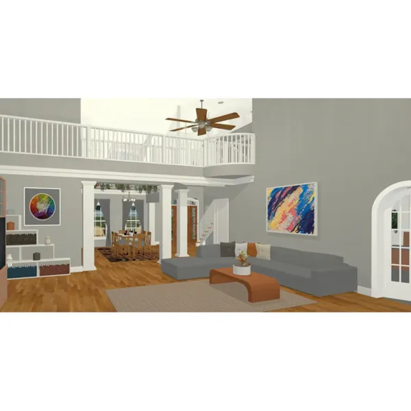 Family Room Photo 01 - Elder Lake Ranch Home 013D-0247 - Shop House Plans and More