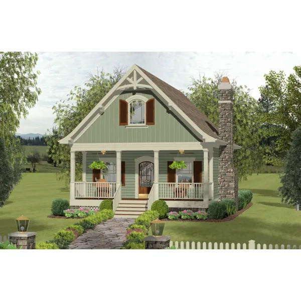 Front of Home - Rabbit Trail Country Cottage 013D-0248 - Shop House Plans and More