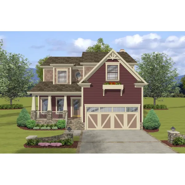 Country House Plan Front of Home - Thornton Hill Craftsman Home 013D-0249 - Shop House Plans and More