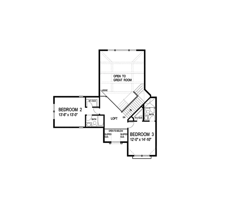 Traditional House Plan Second Floor - Winborn Luxury Home 013S-0001 - Shop House Plans and More
