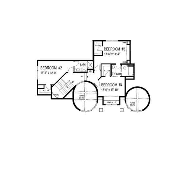 Prairie House Plan Second Floor - Warsaw Luxury Home 013S-0003 - Shop House Plans and More