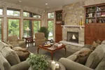 Prairie House Plan Family Room Photo 01 - Ingrams Mill Luxury Home 013S-0004 - Search House Plans and More