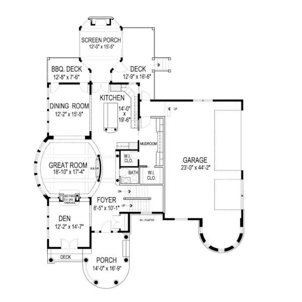 Victorian House Plan First Floor - Hilliard Luxury Home 013S-0013 - Search House Plans and More