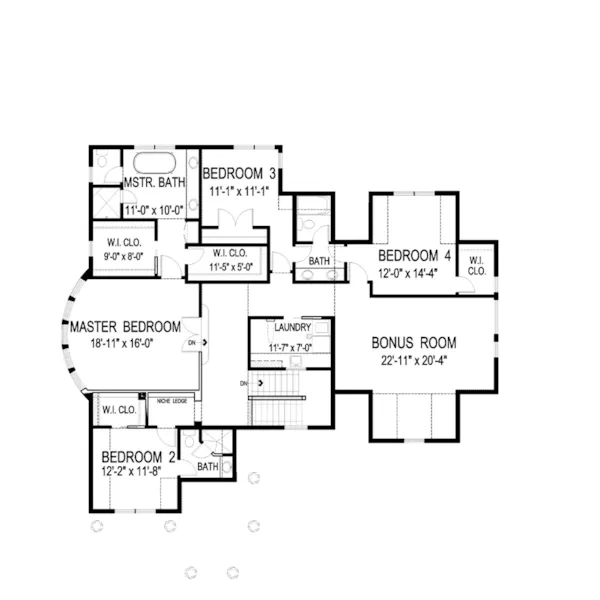 Victorian House Plan Second Floor - Hilliard Luxury Home 013S-0013 - Search House Plans and More