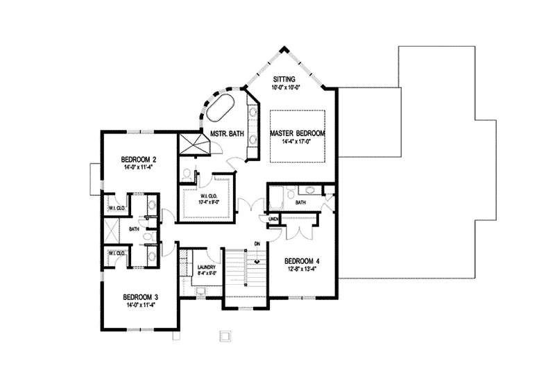 Arts & Crafts House Plan Second Floor - Drew Heights Luxury Home 013S-0015 - Search House Plans and More