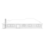 Ranch House Plan Rear Elevation - Seville Traditional Ranch Home 014D-0001 - Shop House Plans and More