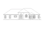 Traditional House Plan Rear Elevation - Darlington Sunbelt Home 014D-0002 - Search House Plans and More