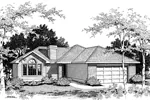 Traditional House Plan Front Image of House - Jackson Ranch Home 014D-0004 - Search House Plans and More