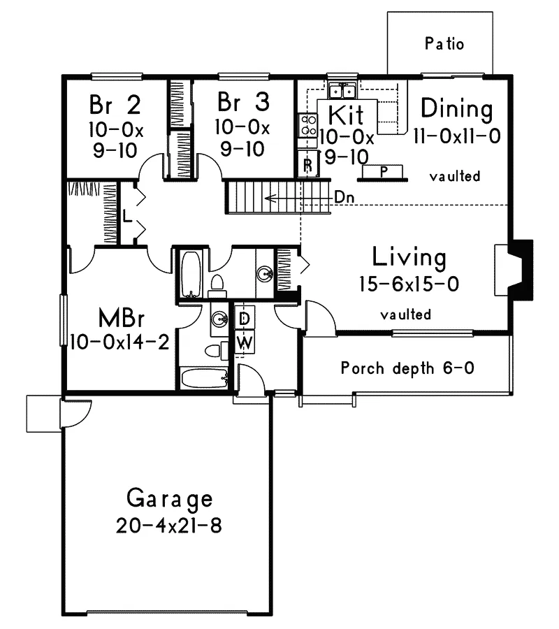 Traditional House Plan First Floor - Oregon Falls Ranch Home 014D-0005 - Shop House Plans and More