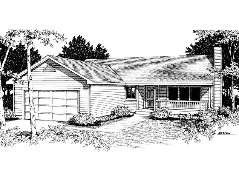 Traditional House Plan Front Image of House - Oregon Falls Ranch Home 014D-0005 - Shop House Plans and More