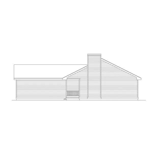 Traditional House Plan Right Elevation - Oregon Falls Ranch Home 014D-0005 - Shop House Plans and More