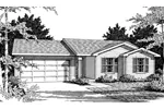Traditional House Plan Front Image of House - Springpark Ranch Home 014D-0008 - Shop House Plans and More