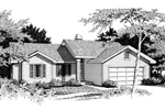 Ranch House Plan Front Image of House - Goodwin Ranch Home 014D-0009 - Search House Plans and More