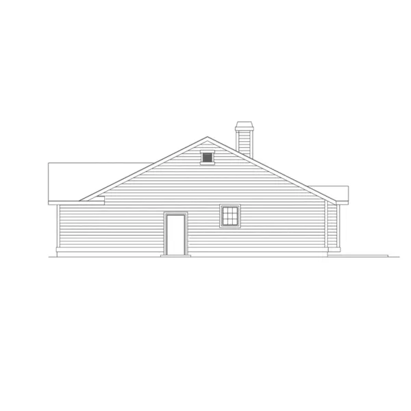 Traditional House Plan Right Elevation - Goodwin Ranch Home 014D-0009 - Search House Plans and More