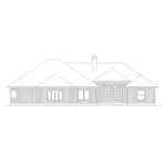 Traditional House Plan Rear Elevation - Ambsdale Country French Home 014D-0010 - Search House Plans and More