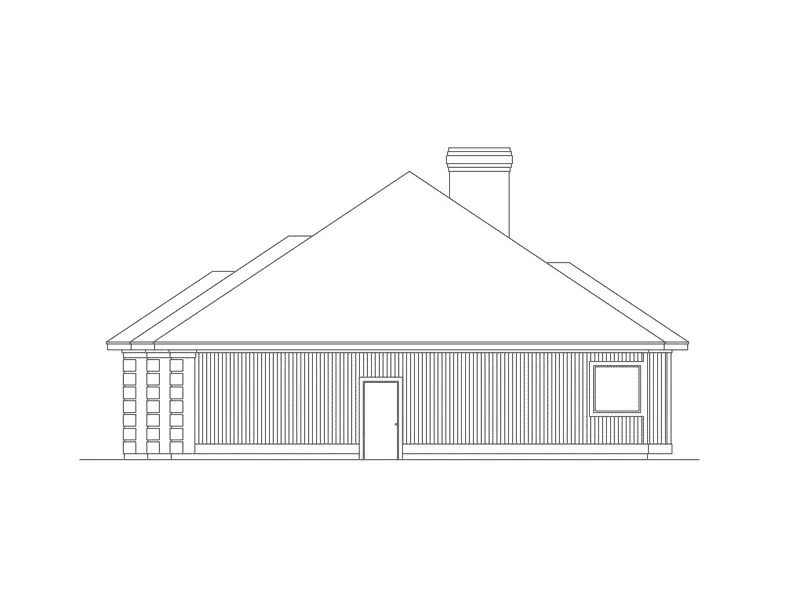 Traditional House Plan Right Elevation - Ambsdale Country French Home 014D-0010 - Search House Plans and More