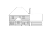 Georgian House Plan Rear Elevation - Brunswick Traditional Home 014D-0011 - Search House Plans and More