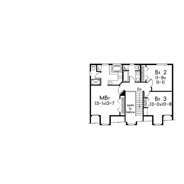 Southern House Plan Second Floor - Clarkson Country Farmhouse 014D-0012 - Search House Plans and More