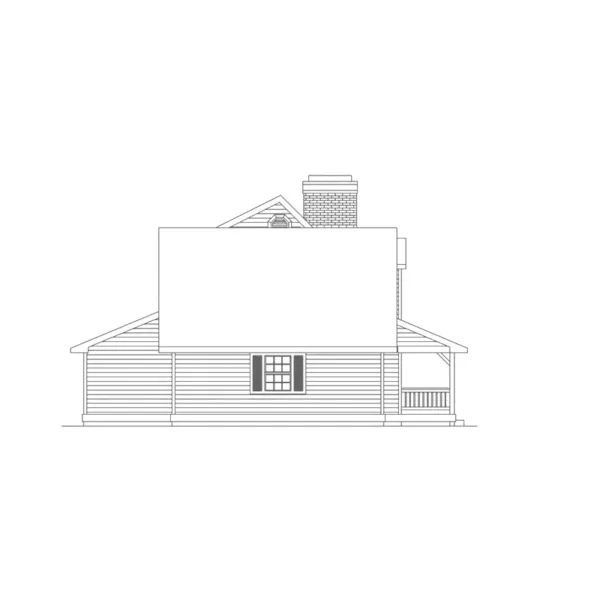 Southern House Plan Left Elevation - Clarkson Country Farmhouse 014D-0012 - Search House Plans and More