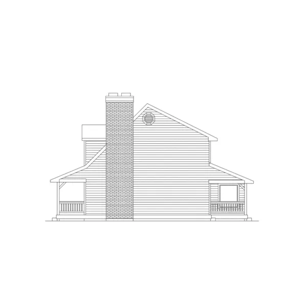 Southern House Plan Right Elevation - Clarkson Country Farmhouse 014D-0012 - Search House Plans and More