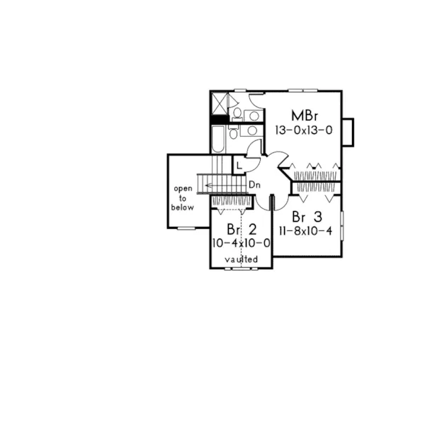 Victorian House Plan Second Floor - Astoria Cliff European Home 014D-0013 - Search House Plans and More