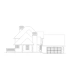 Victorian House Plan Left Elevation - Astoria Cliff European Home 014D-0013 - Search House Plans and More