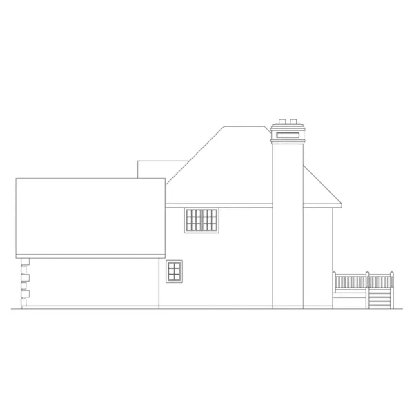 Victorian House Plan Right Elevation - Astoria Cliff European Home 014D-0013 - Search House Plans and More