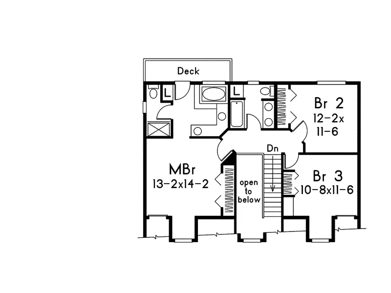 Country House Plan Second Floor - Clifton Country Home 014D-0014 - Search House Plans and More