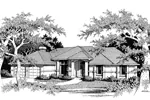 Ranch House Plan Front Image of House - Maryville Contemporary Home 014D-0015 - Shop House Plans and More