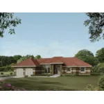 Ranch Stucco Home With Grand Entryway