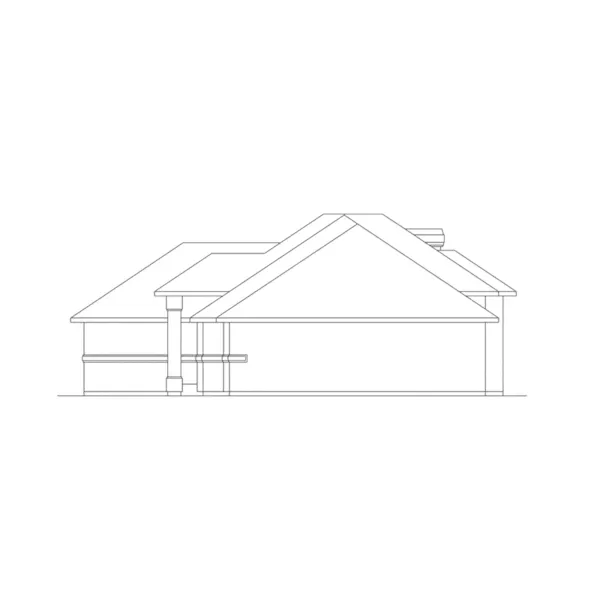 Southwestern House Plan Right Elevation - Maryville Contemporary Home 014D-0015 - Shop House Plans and More