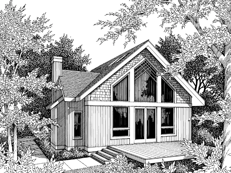 Vacation House Plan Front Image of House - Riverside Vacation Home 014D-0016 - Shop House Plans and More