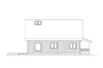 A-Frame House Plan Left Elevation - Riverside Vacation Home 014D-0016 - Shop House Plans and More