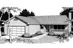 Ranch House Plan Front Image of House - Bigbee Country Home 015D-0006 - Search House Plans and More
