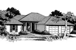 Ranch House Plan Front Image of House - Goodman Handicap Accessible Home 015D-0008 - Search House Plans and More