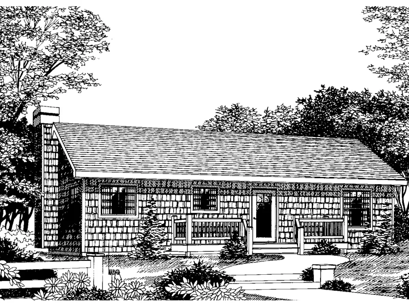 Vacation House Plan Front Image of House - Benton Cove Cottage Home 015D-0009 - Search House Plans and More