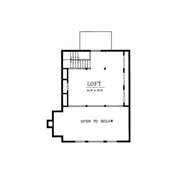 Vacation House Plan Second Floor - Piney Woods Vacation Home 015D-0015 - Shop House Plans and More